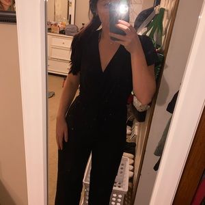 Black full-length Francesca’s romper